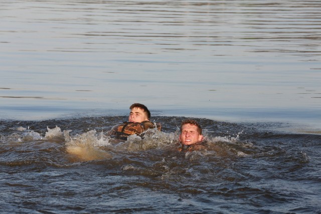 A swim in Victory Pond