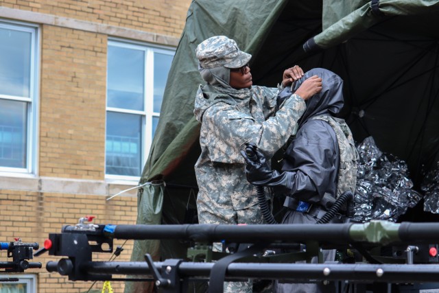 Practice makes perfect during nation-wide CBRN scenario for Maryland Unit