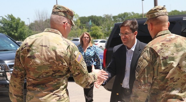 Army Secretary Mark T. Esper visits Fort Sam Houston