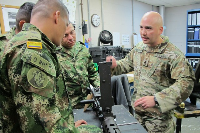 South Carolina Guard exchanges maintenance tips with Colombian Army