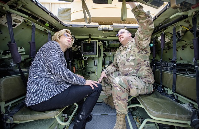 Senior DoD official visits Army Prepositioned Stocks-5, discusses modernization and readiness of APS equipment
