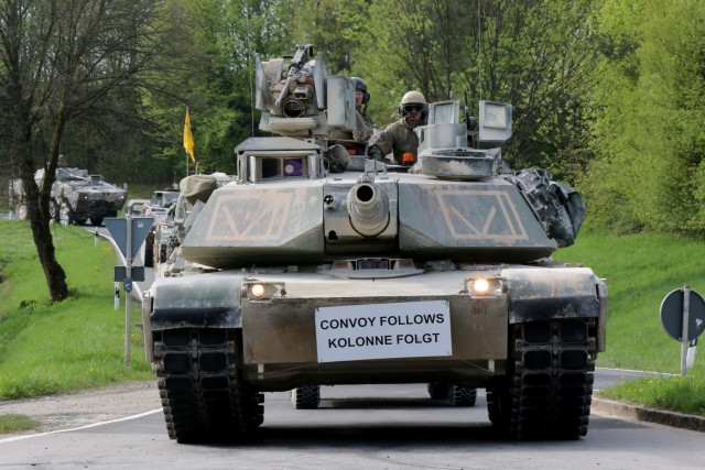 Largest tactical road march conducted on German roads in over 15 years