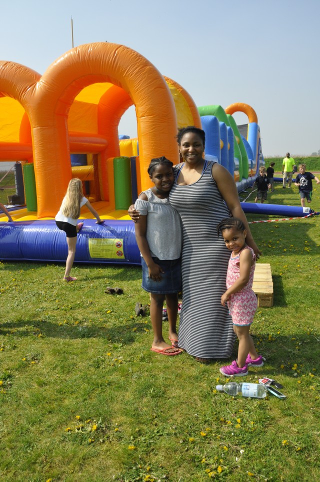 Julian Walford and her two daughters at Kids' Day Out