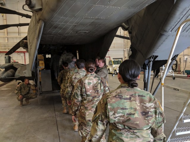 7221st Medical Support Unit conducts training with Marine helicopter unit