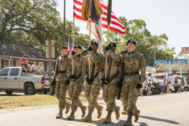 Mustangs March in Stand Up For America Day Parade