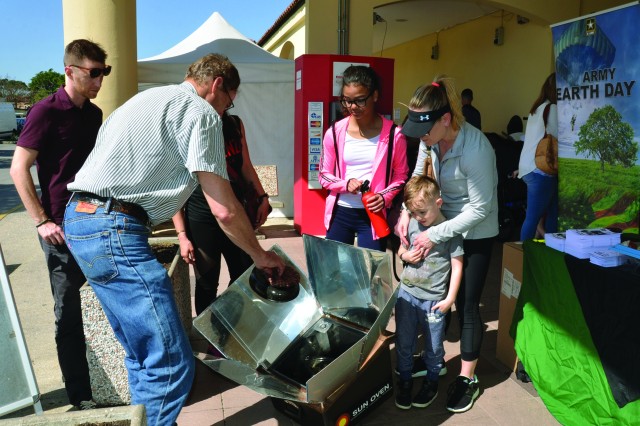 Earth Day booth at PX