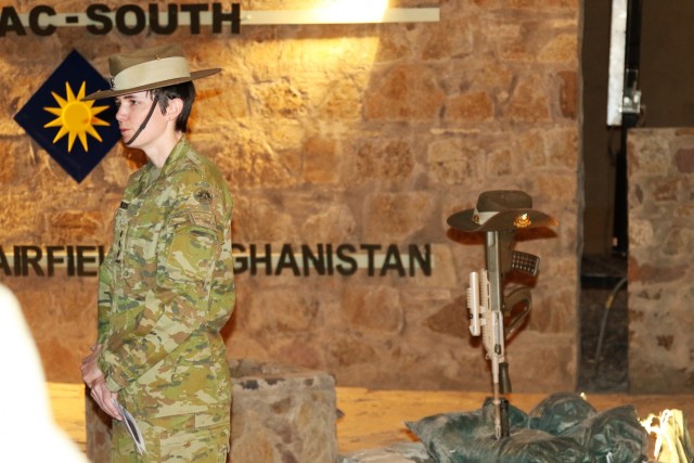 TAAC-S Soldiers observe Australian holiday