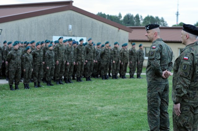 Soldiers celebrate Polish Flag Day during Combined Resolve