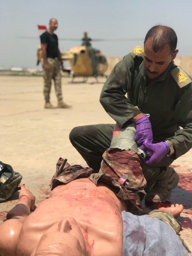Aeromedical training teaches troops how to preserve life