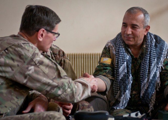 Coaltion Generals Meet with SDF