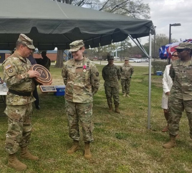 Quartermaster Brigade Bid Farewell during Change of Command Ceremony