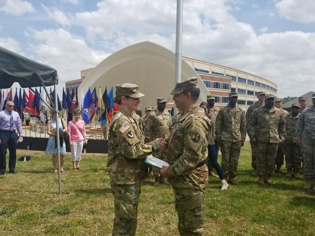 Quartermaster Brigade Bid Farewell during Change of Command Ceremony