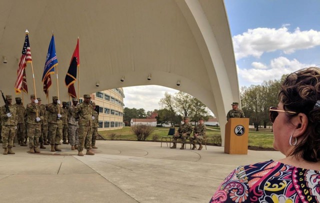 Quartermaster Brigade Bid Farewell during Change of Command Ceremony