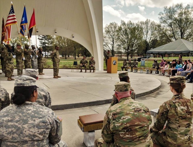 Quartermaster Brigade Bid Farewell during Change of Command Ceremony