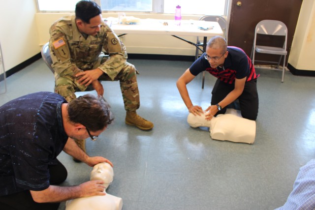 599th first-aid team takes life-saving on the road