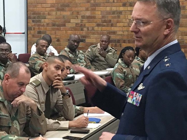 N.Y. National Guard commander visits South African school