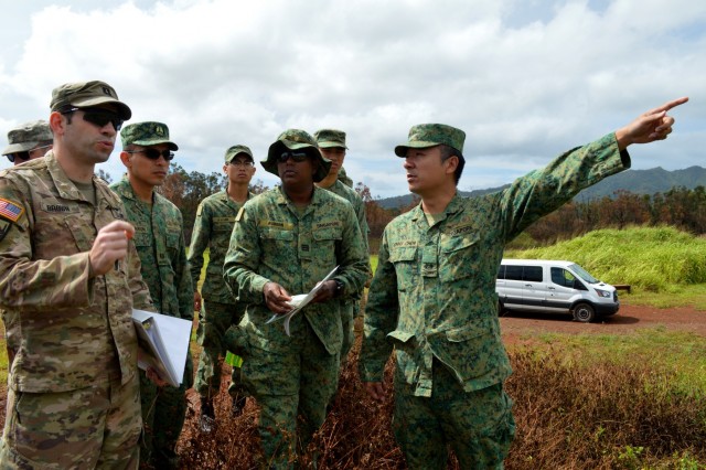 US, Singapore troops go on Tiger Balm 18 terrain walk