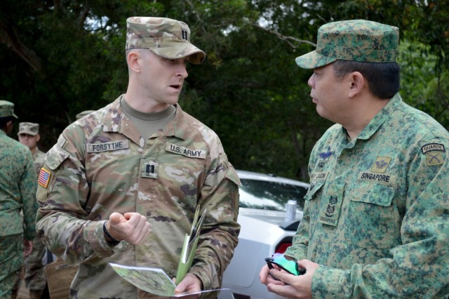 US, Singapore troops go on Tiger Balm 18 terrain walk