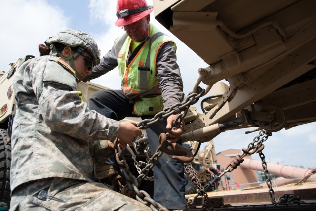 Fort Drum civilian workforce assists 2BCT Soldiers with rapid deployment exercise