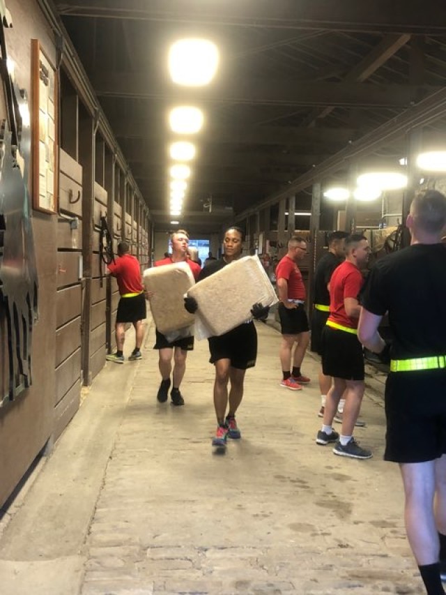 Barnyard physical training session builds camaraderie