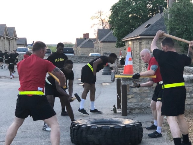 Barnyard physical training session builds camaraderie