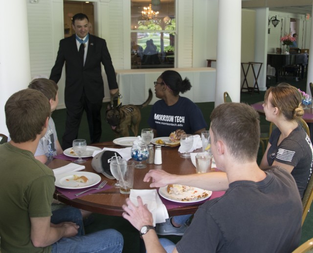 Army recruits embrace military team at RIA
