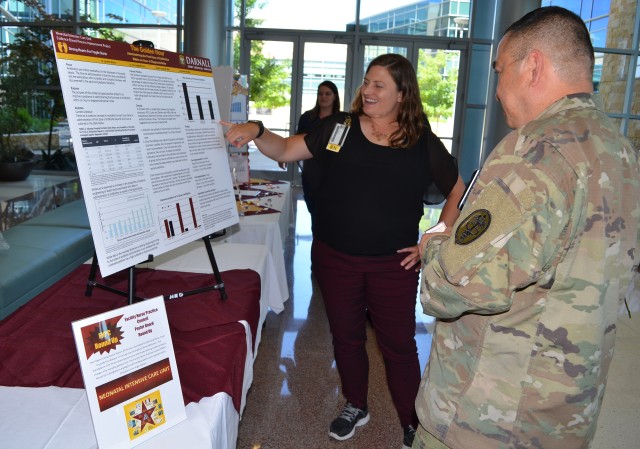 CRDAMC highlights evidence-based improvements during poster board forum