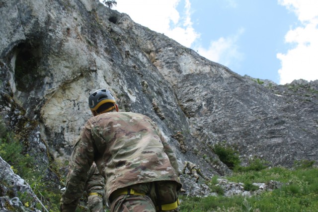 Rock Climbing in Kosovo Builds Teamwork for the 3-61 CAV