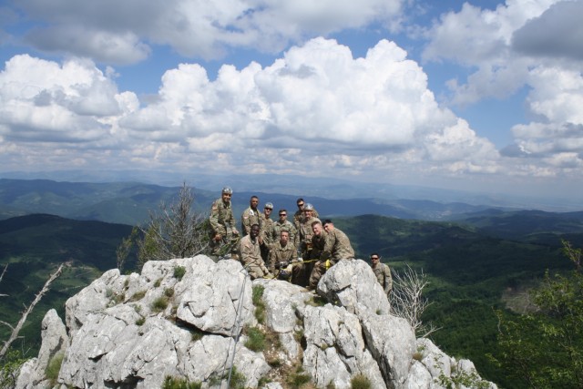 Rock Climbing in Kosovo Builds Teamwork for the 3-61 CAV