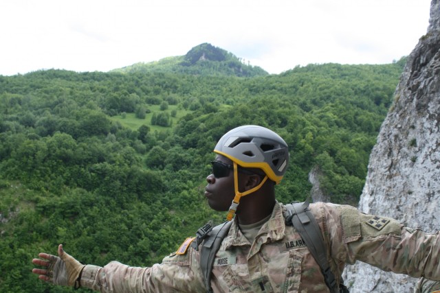 Rock Climbing in Kosovo Builds Teamwork for the 3-61 CAV