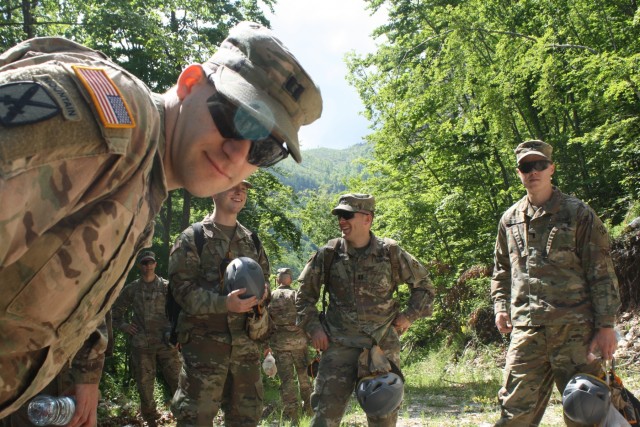 Rock Climbing in Kosovo Builds Teamwork for the 3-61 CAV