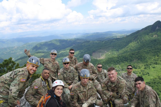 Rock Climbing in Kosovo Builds Teamwork for the 3-61 CAV