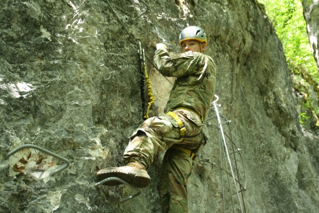 Rock Climbing in Kosovo Builds Teamwork for the 3-61 CAV