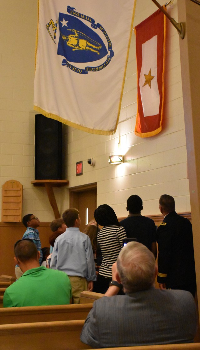Gold Star Service Flag dedicated at Redstone's Bicentennial Chapel