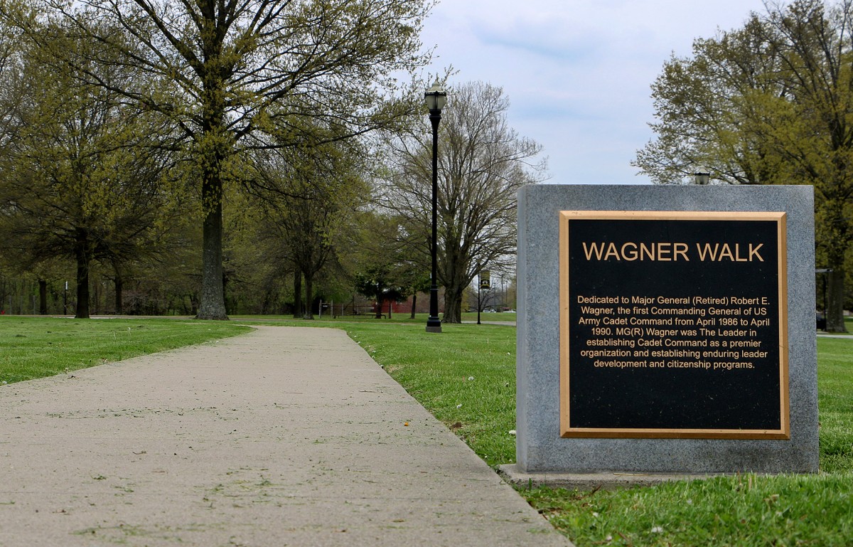 Path around Brooks Field named after first commanding general of Cadet