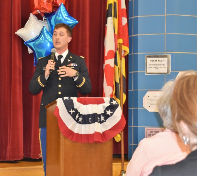 1st AML Officer Speaks with Churchville Elementary