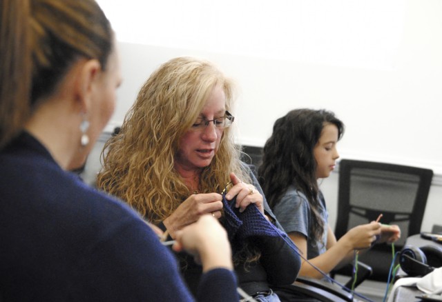 A reciprocal force for good: How two women's knitting charity helps Soldiers, the sick