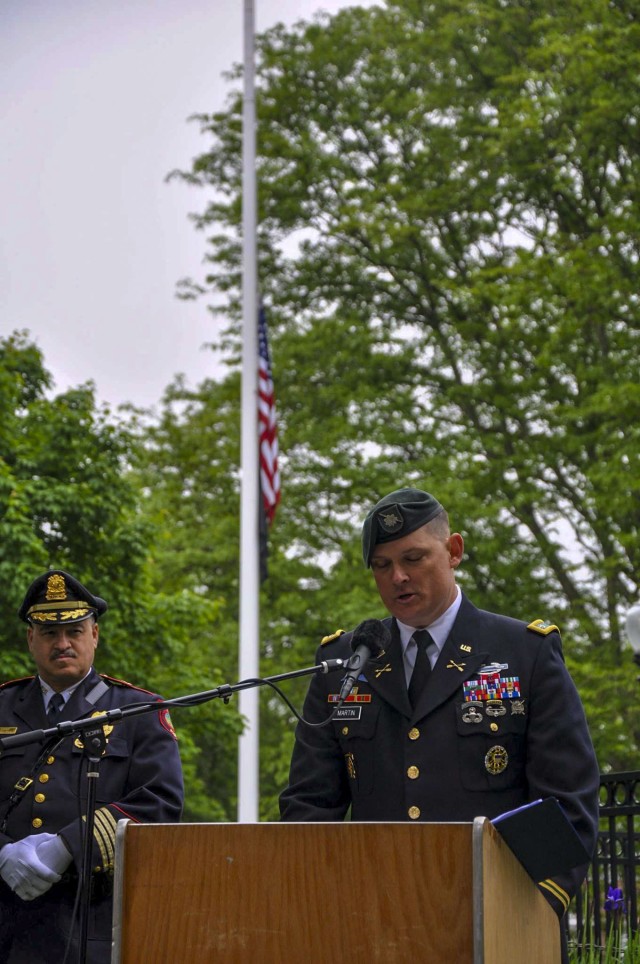 Lt. Col. Bryan Martin Speaks at Natick Memorial Day Ceremony