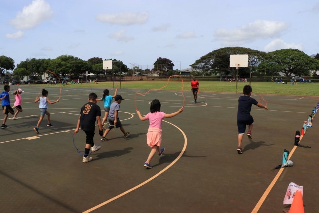 84th Engineer Battalion 'Gets Fit' with Mililani Uka Elementary School