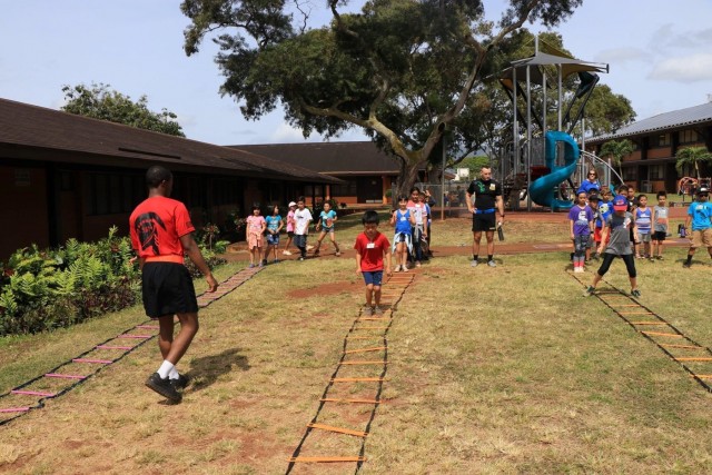 84th Engineer Battalion 'Gets Fit' with Mililani Uka Elementary School