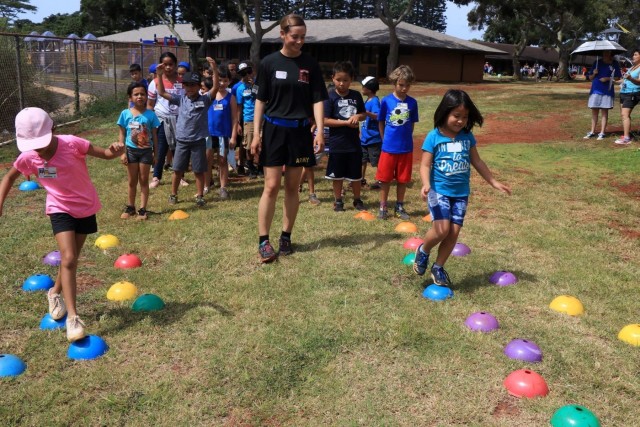 84th Engineer Battalion 'Gets Fit' with Mililani Uka Elementary School