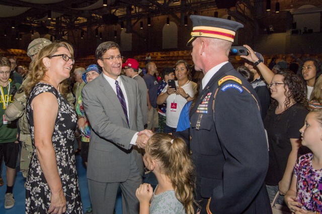 Secretary of the Army hosts Twilight Tattoo