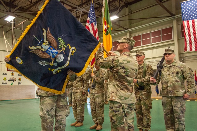 1-58th unfurls colors at Fort Leonard Wood