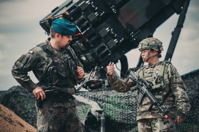 Patriot missiles and the Polish Army take the field