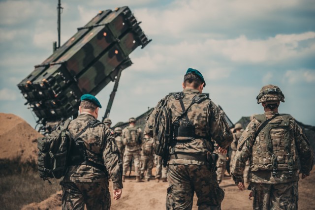 Patriot missiles and the Polish Army take the field