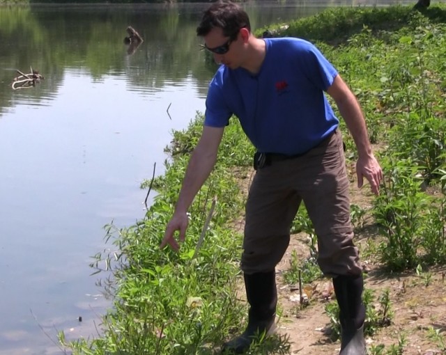 Seneca Bluffs ecoystem restoration site visit