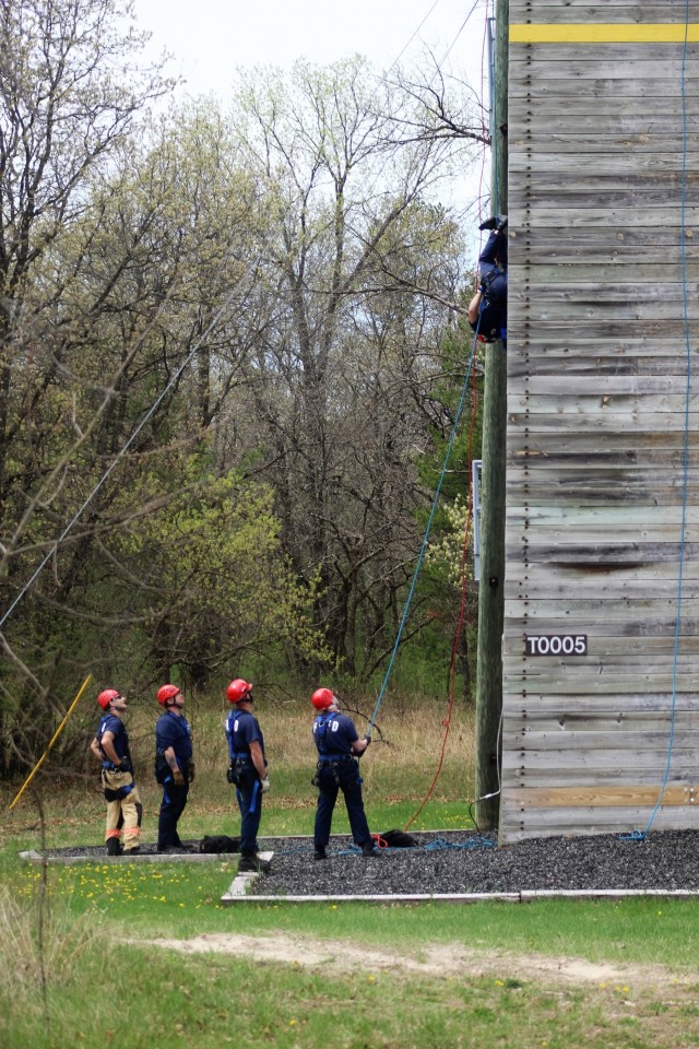 Firefighters hold technical rescue training at Fort McCoy