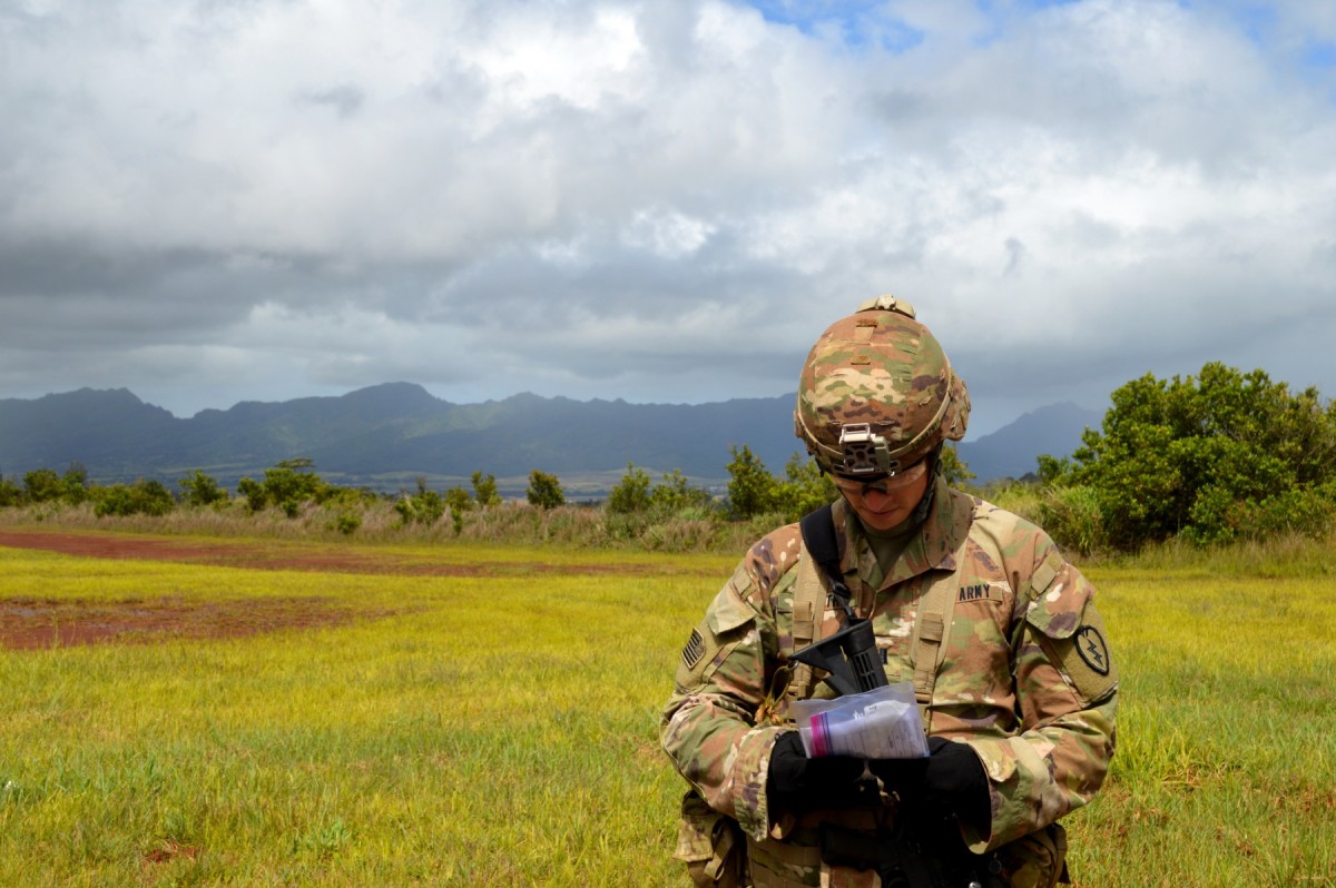  tropic lightning soldiers train up at land nav for eib article