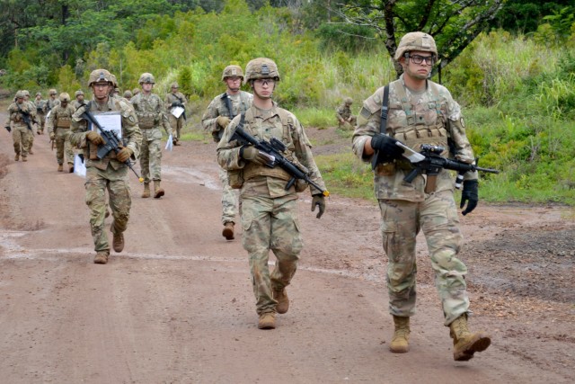 'Tropic Lightning' Soldiers train up at land nav for EIB