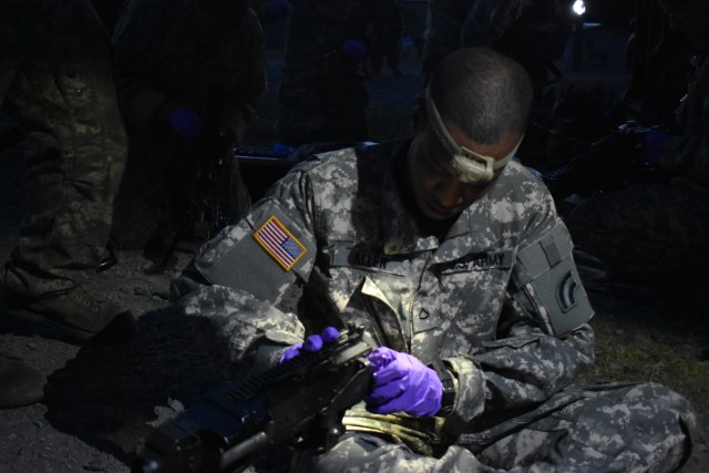 NY Army  National Guard helicopter company conducts machine gun training